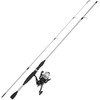 Leisure Sports Fishing Rod and Reel Combo, Spinning Reel Pole, Gear for Bass and Trout, Strike Series, Silver 899169FJA